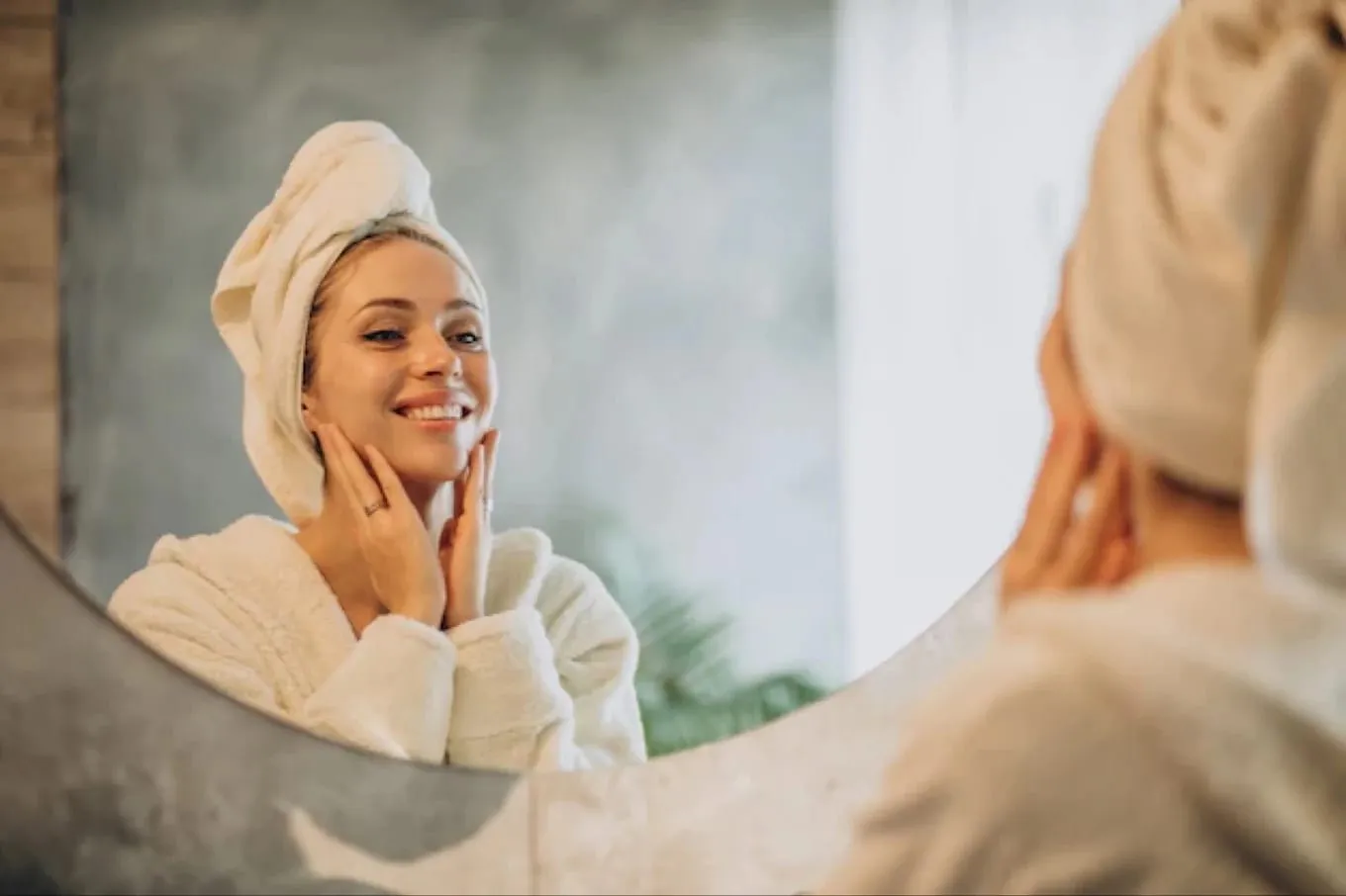 Facial lymphatic drainage worked along the jawline after full-body drainage — Sweet & Smile Massage, Daly City